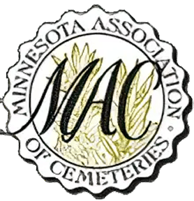 Minnesota Association of Cemeteries (MAC) circular badge logo.
